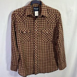 Wangler men’s western pearl snap shirt. Lightweight